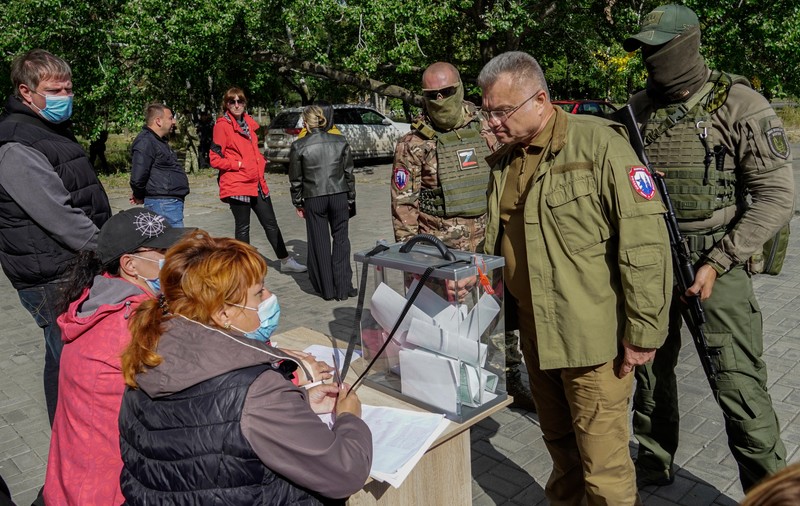 Rezultatele parțiale ale referendumurilor din Ucraina, anunțate de Moscova. Câți oameni au votat pentru anexarea a 15% din țară la Rusia