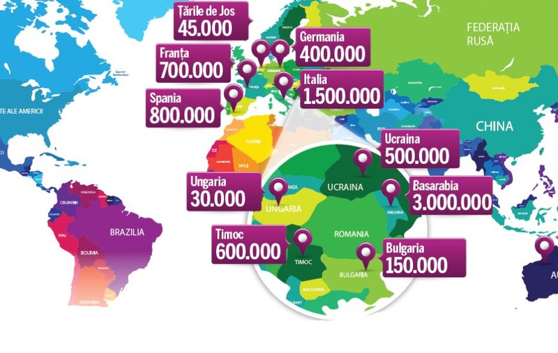 A doua Românie | Capriciile istoriei şi valurile emigraţiei moderne au creat în lume, neoficial, încă un stat