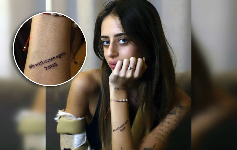 Tatuajul tinerei Mia Schem, eliberată după ce a fost ținută ostatică 55 de zile: „7.10.23. Vom dansa din nou”