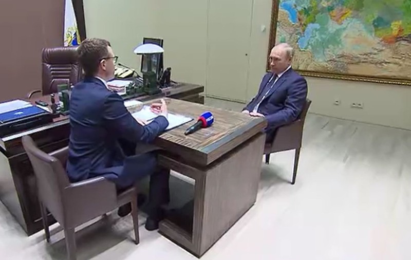Întrebarea la care Putin a dat un răspuns de 8 minute, în primul interviu acordat presei ruse de la începutul invaziei