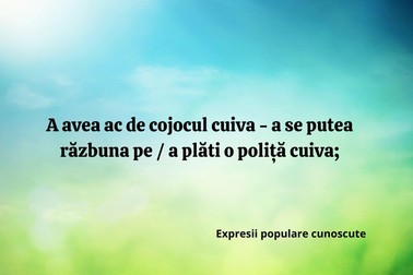 Expresii populare cunoscute