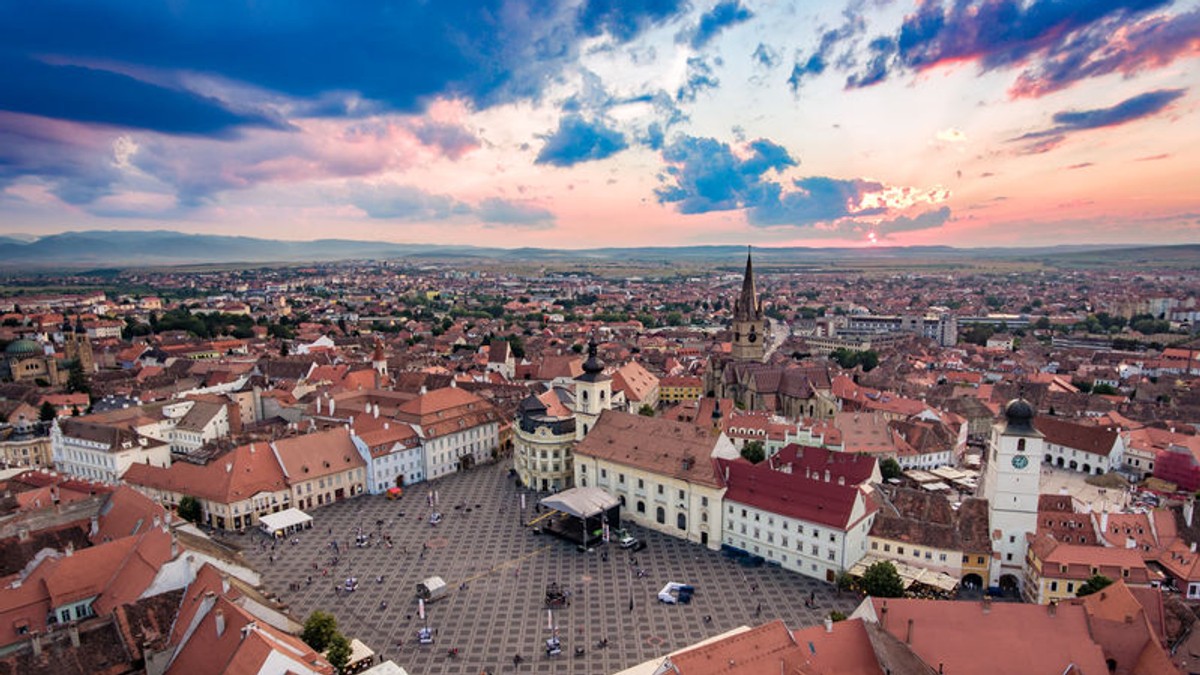 Sibiu România - centrul orașului Sibiu