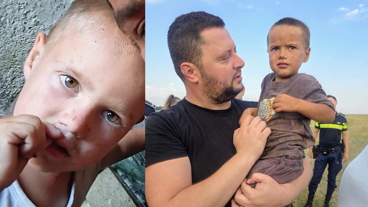 Copilul de 3 ani care a plecat de acasă, de la o stână din Corbu, Constanța// Copilul in bratele tatalui sau