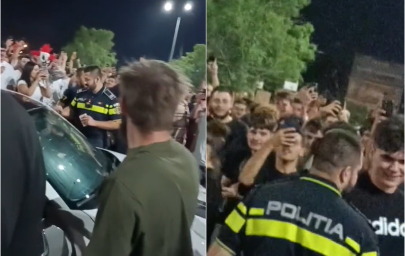 Drifturi într-o parcare din București. Luptătorii SAS au intervenit după ce participanții au devenit agresivi cu polițiștii