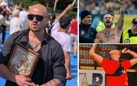 Ultrasul din Piața Victoriei, Ciprian Pamfile, nu are ocupație, cântă rap și apare des în ipostaze religioase. Numele său figurează în dosare privind datorii și executări silite - Fanatik.ro