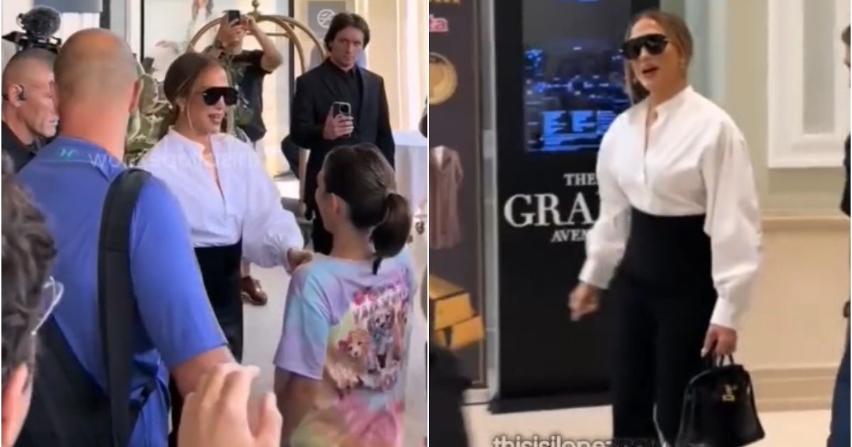 Jennifer Lopez, la ieșirea din hotelul în care a stat în București (România) | Foto: captură Instagram @thisisjlopeznow