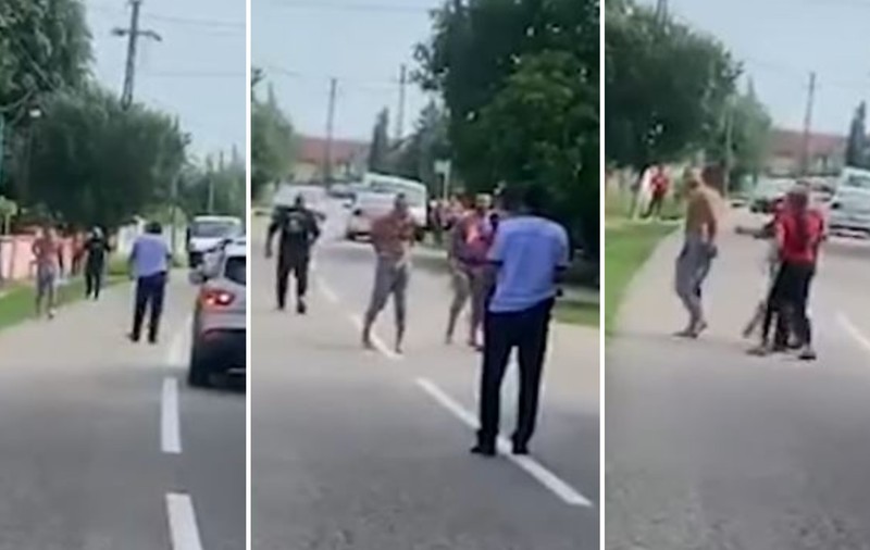 Doi polițiști din Gorj, chemați să aplaneze un conflict, au fost scuipați și amenințați: “Vrei să te bat cu pistolul în mână?”