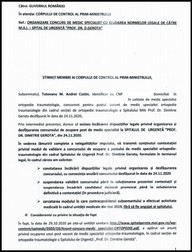 Plângerea făcută de Andrei Tutovanu