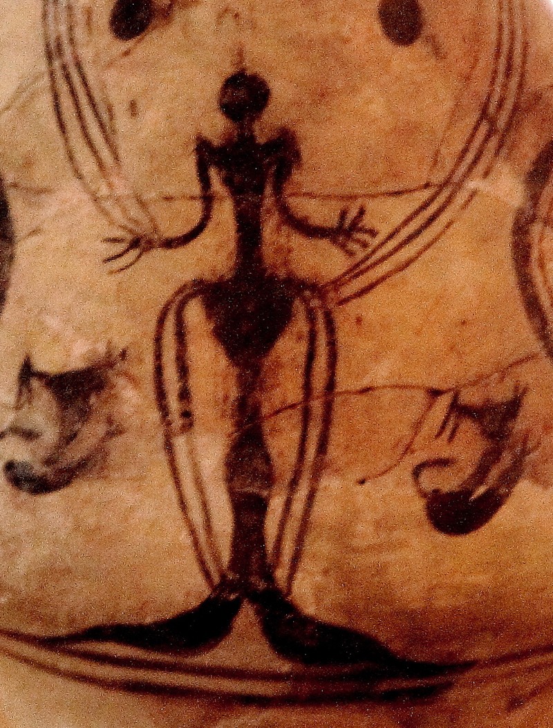 Desen de pe un vas Cucuteni, în Târgu Frumos