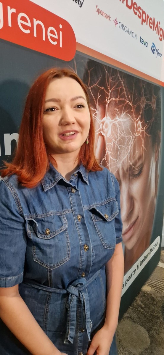 Marina Dascal, cercetătoare și pacientă cu migrenă. Foto: Alexandra Manaila / Libertatea