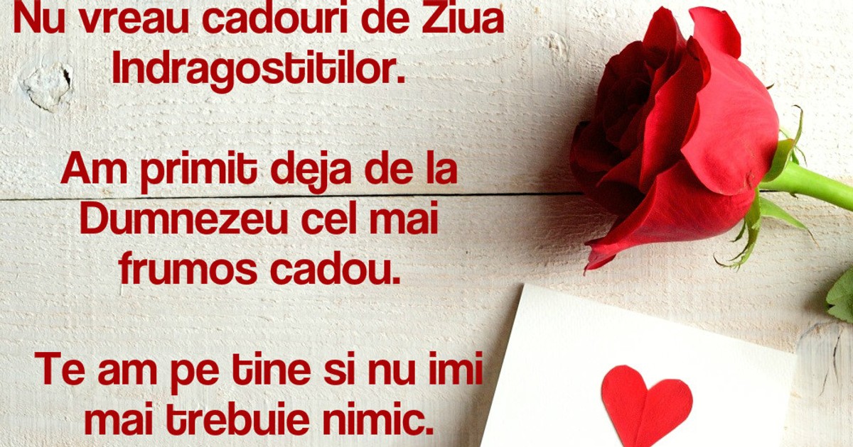 Mesaje de Ziua Îndrăgostiților