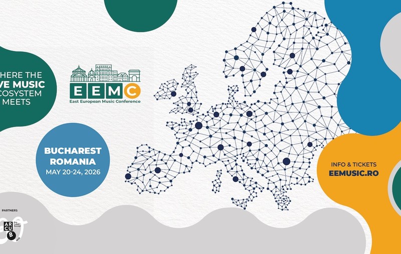 Biletele pentru East European Music Conference 2026 sunt disponibile: Bucureștiul devine hub-ul muzicii live în luna mai