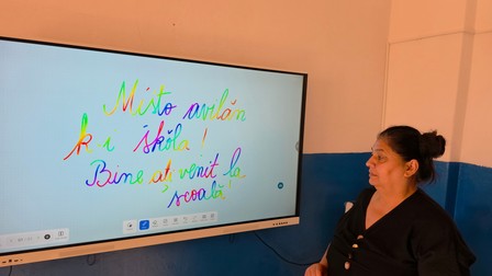 Livia Vodă, profesoară de limba romani la școala din Măguri.