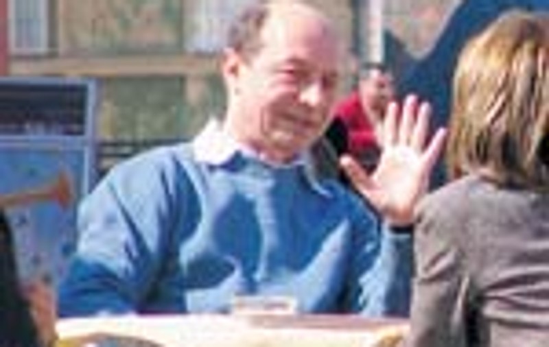Basescu a facut bai de multime la Sibiu