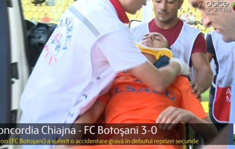 Pleșca și-a accidentat coechipierul, pe Andrei Miron: ”A fost o ciocnire dură, scuipa sânge”