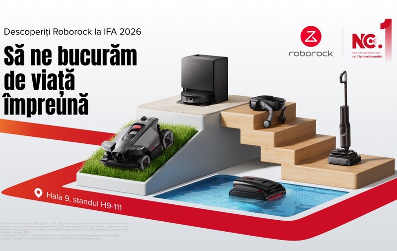 De la living la piscină: Roborock prezintă la IFA 2026 noua generație de soluții inteligente pentru curățenie