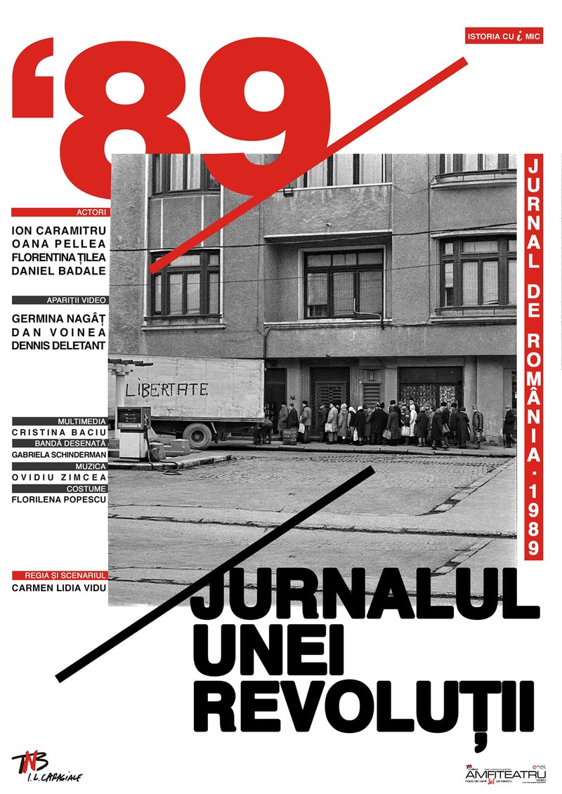 Afișul spectacolului “Jurnal de România. 1989”