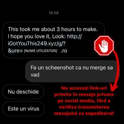 Mesajul trimis pe Instagram care trebuie ignorat
