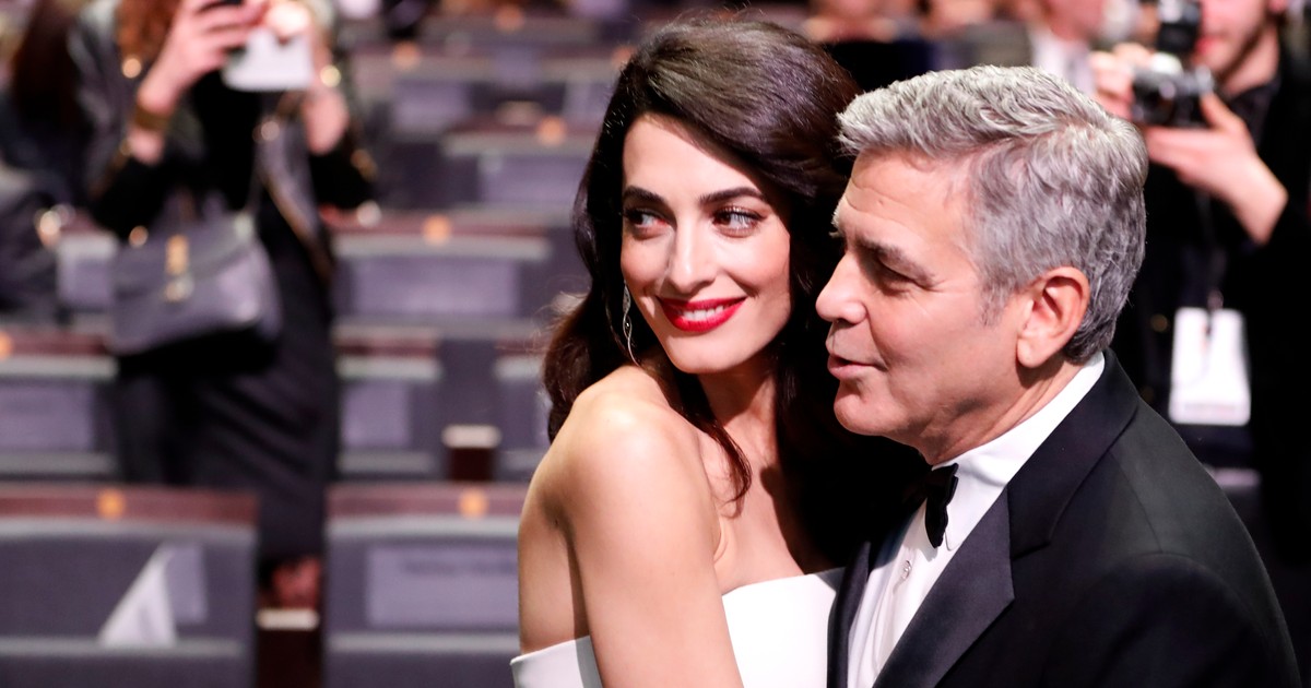 Amal Clooney și George Clooney, la premiile Cesar