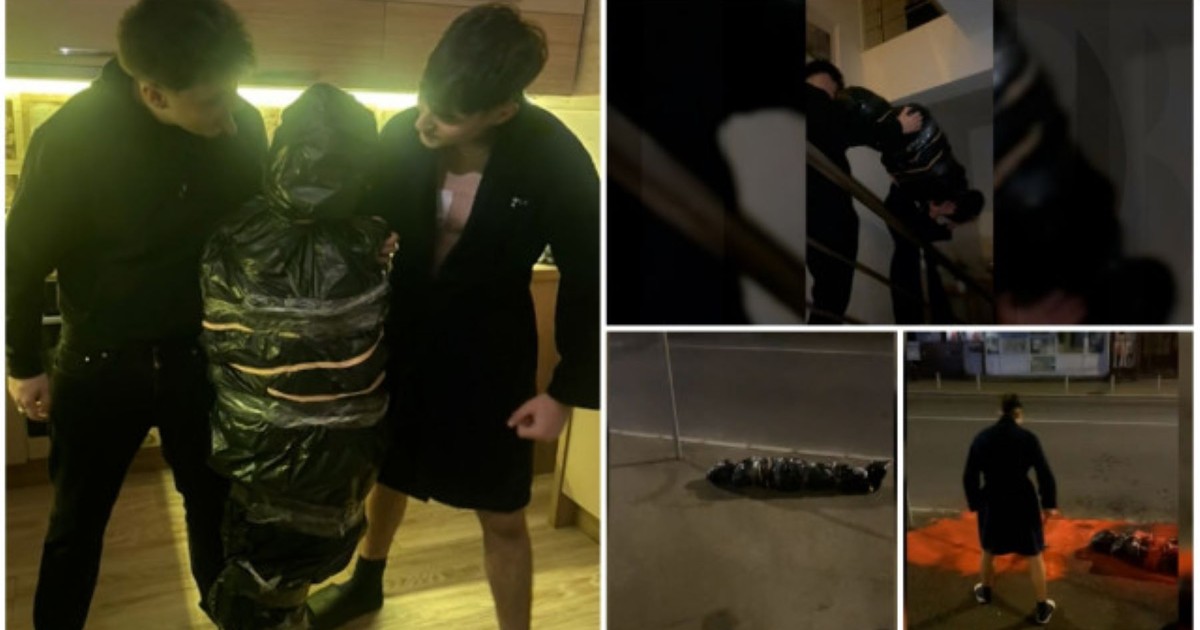 Imagini cu cei doi doi tineri din Buzău care au înscenat o crimă pe TikTok.