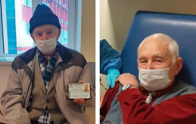 Un veteran de război, dat ca exemplu timpul campaniei de vaccinare. Bărbatul de 91 de ani a făcut ultimul vaccin important când avea 6 ani