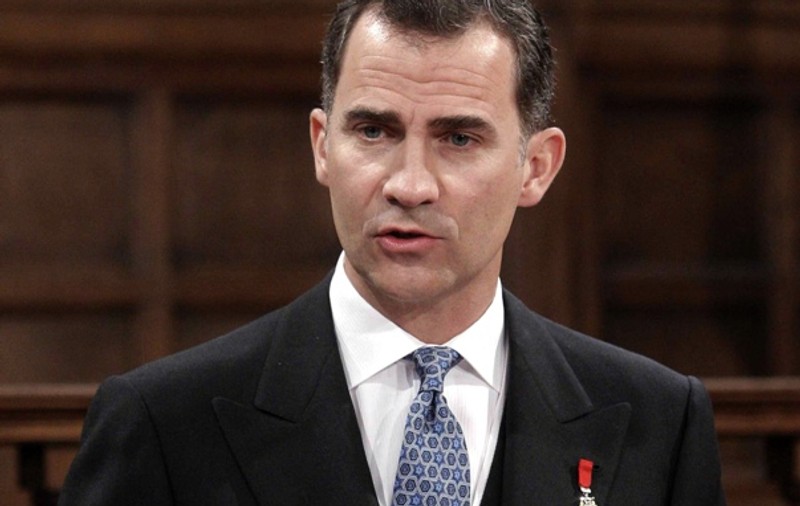 Prinţul Felipe la Bucureşti, pentru finala Ligii Europa