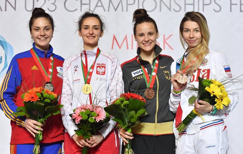 Amalia Tătăran a cucerit medalia de argint la Campionatul European de scrimă pentru tineret de la Minsk, la spadă feminin individual. Iulian Teodosiu, bronz la sabie masculin