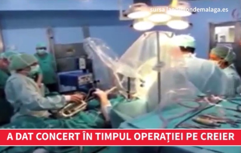 Un spaniol a cântat la saxofon în timp ce medicii îl operau pe creier. Motivul este incredibil | VIDEO