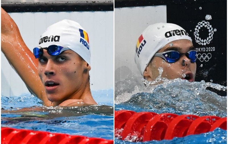 Înotătorii David Popovici și Robert Glință sunt în finale olimpice! Luptă pentru medalii la Tokyo