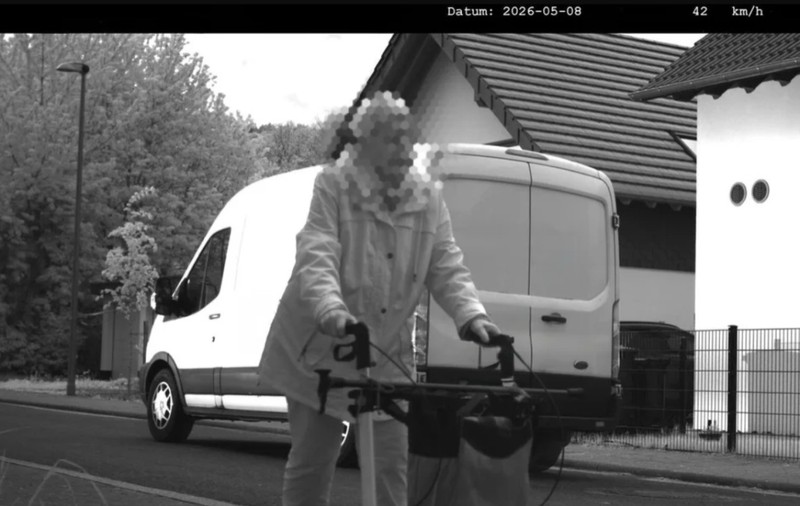 O bunicuță care mergea cu un cadru a fost surprinsă de radar, în Germania: „Șoferul ar trebui să îi mulțumească femeii”