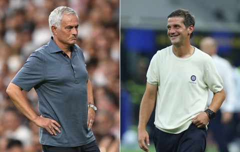 Jose Mourinho (Real Madrid) și Cristi Chivu (Inter Milano) se duelează în Champions League | Foto: Getty Images
