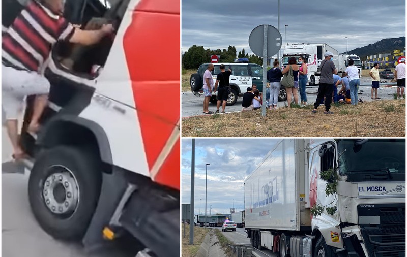 Gestul eroic al unui șofer român de TIR. Și-a riscat viața ca să oprească un șofer beat, care tocmai omorâse un om, în Spania