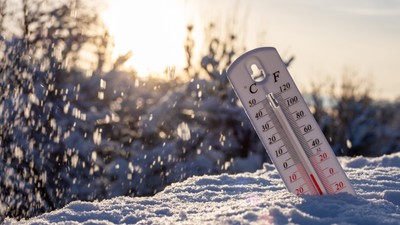 Termometru în zăpadă