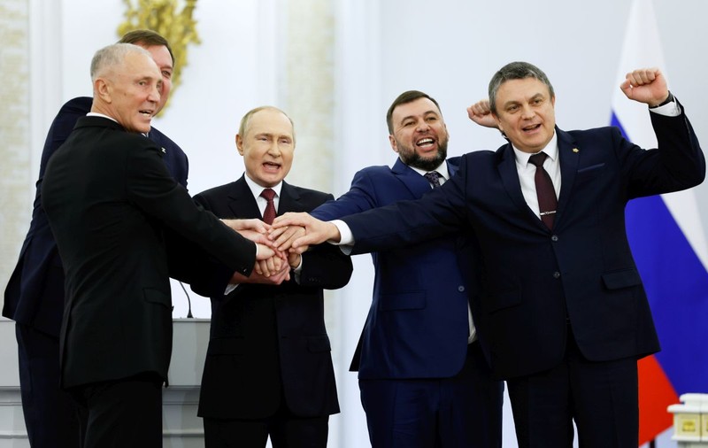 Teritoriile ucrainene ocupate sunt conduse direct de la Kremlin. Rusia ar vrea să le încorporeze în federație anul acesta