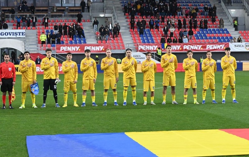 România U21 joacă la Târgoviște împotriva naționalei din Finlanda | Foto: Profimedia Images