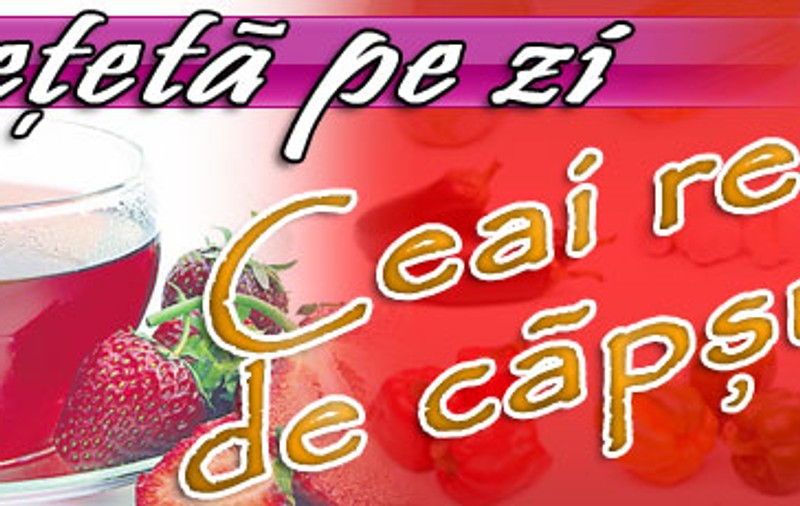 O reţetă pe zi - Ceai rece de căpşune
