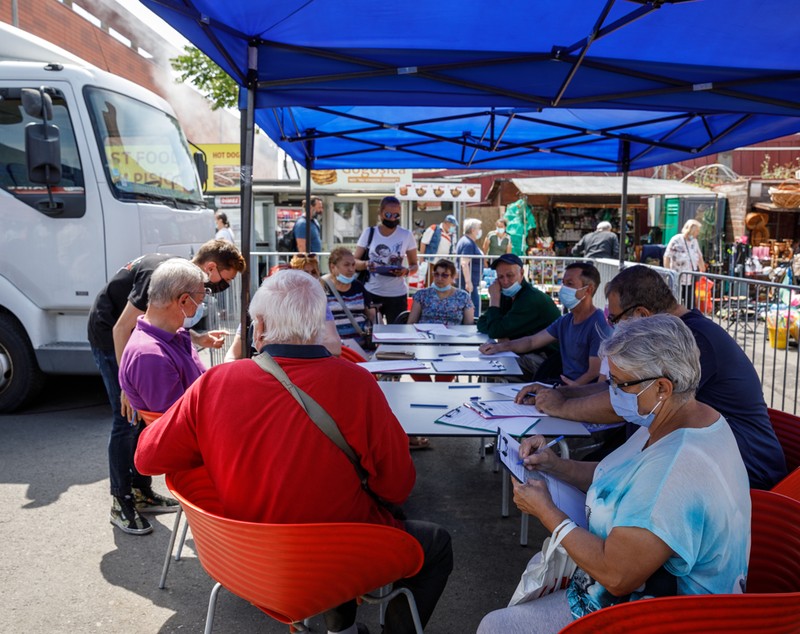 S-a deschis centrul de vaccinare din Obor. Mici gratis pentru cei care se imunizează anti-COVID