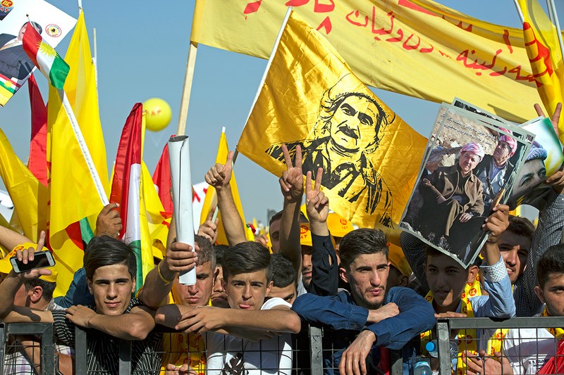 Referendumul de independență din Kurdistan a avut loc în 2017 și majoritatea oamenilor a votat pentru independență. Guvernul irakian a respins rezultatele. Foto EPA