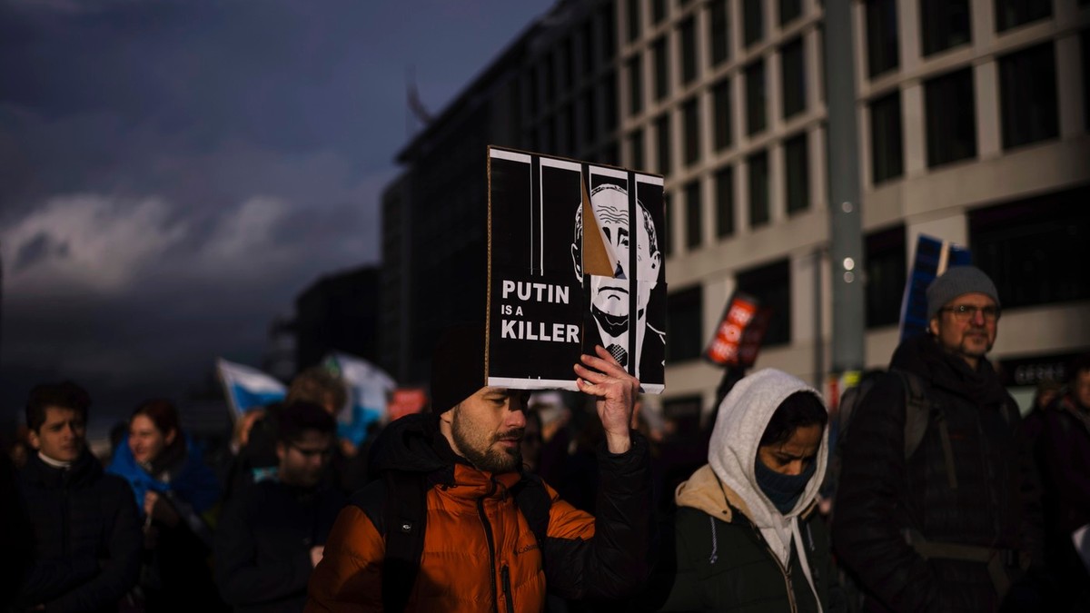 Manifestație anti-Putin la Berlin Foto: Profimedia