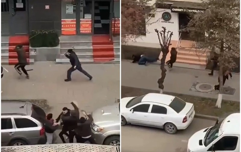 Bătaie cu topoare în Botoşani, între două bande rivale. Poliția a intervenit în forță, trei bărbați au ajuns la spital | VIDEO