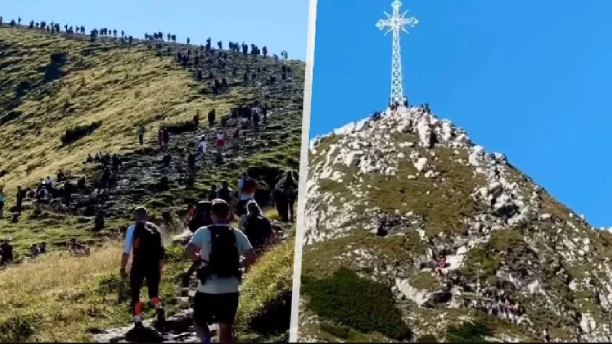 Mii de turiști au făcut adevărate coloane umane vii pe trasele din Munții Tatra