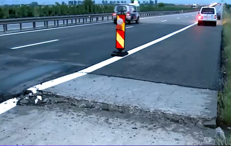 Cum arată acum zona surpată din Autostrada Soarelui. Reparațiile au durat 11 ore