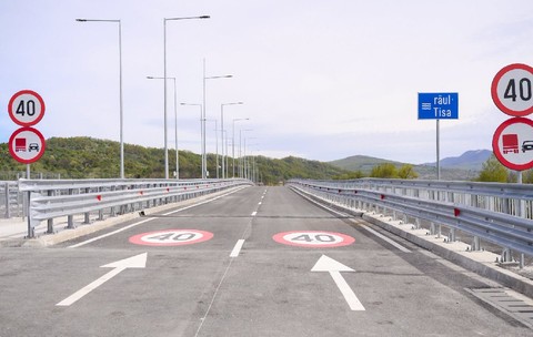 Circulația pe noul pod peste Tisa, dintre Sighetu Marmației și Bila Țerkva, se va face cu o linită de 40 km/h