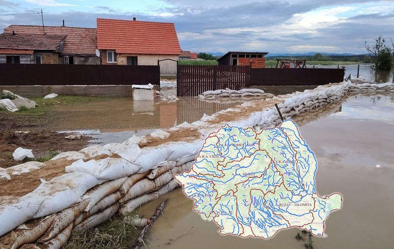 Zonele din România cele mai expuse la inundații. Va exista un climat diferit în 50-100 de ani