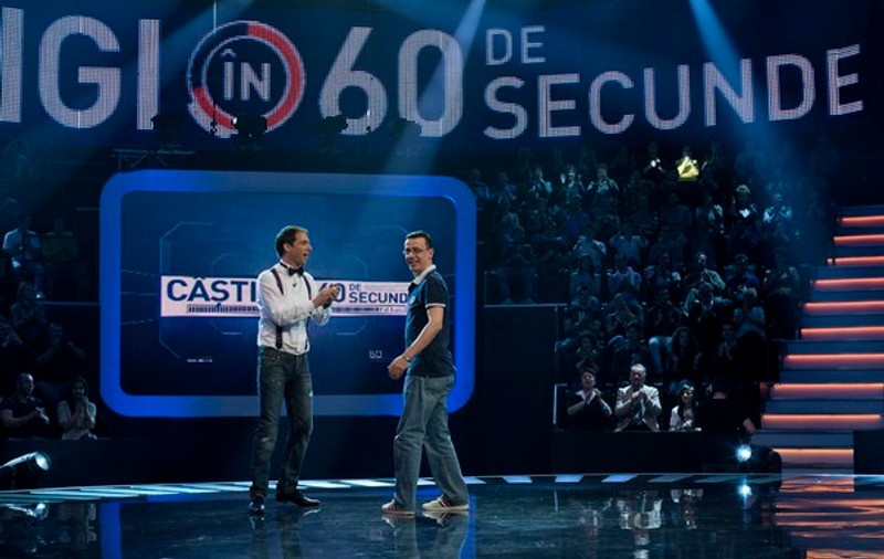 La "Câștigi în 60 de secunde", Dan Negru are recuzită de 100.000 de euro