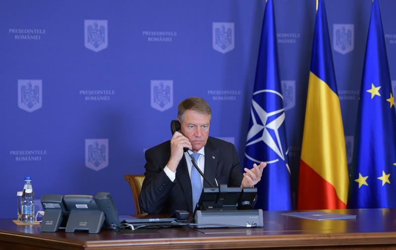 Klaus Iohannis, discuție cu Joe Biden. Președintele român a cerut accelerarea procesului de creare a Grupului de Luptă al NATO în România