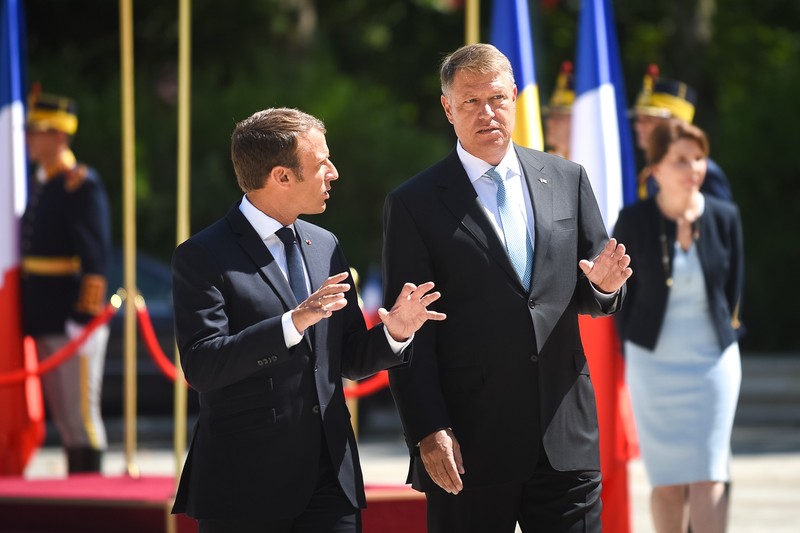 Emmanuel Macron la Bucuresti