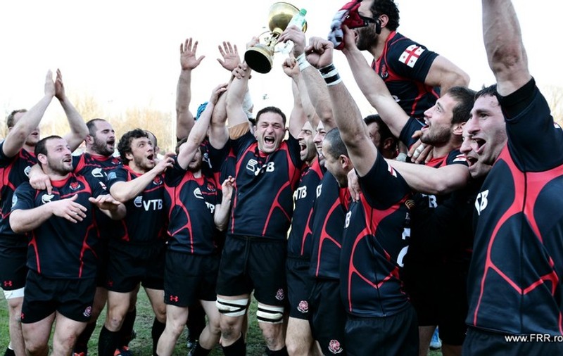 Au luat Cupa: Georgia a surclasat România în finala Cupei Europene la rugby