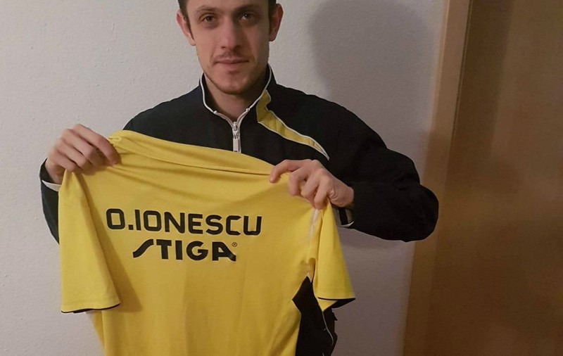 Campionul României la tenis de masă, Ovidiu Ionescu, susține campania umanitară pentru fiica unui jucător german