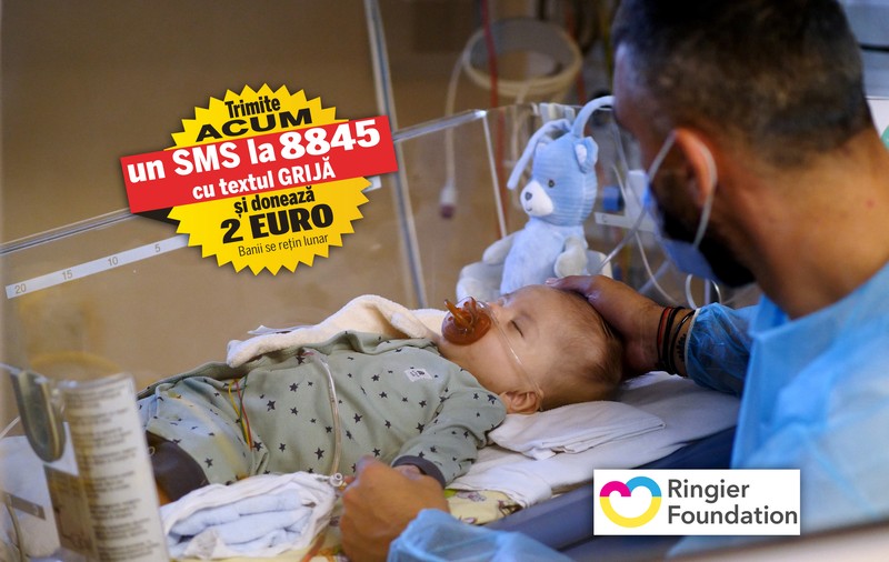 „Grijă pentru nou-născuți”, campanie umanitară a Fundației Ringier pentru achiziționarea unui sistem de livrare a oxidului nitric. „Medicii și Dumnezeu au făcut o minune pentru fiul meu!”
